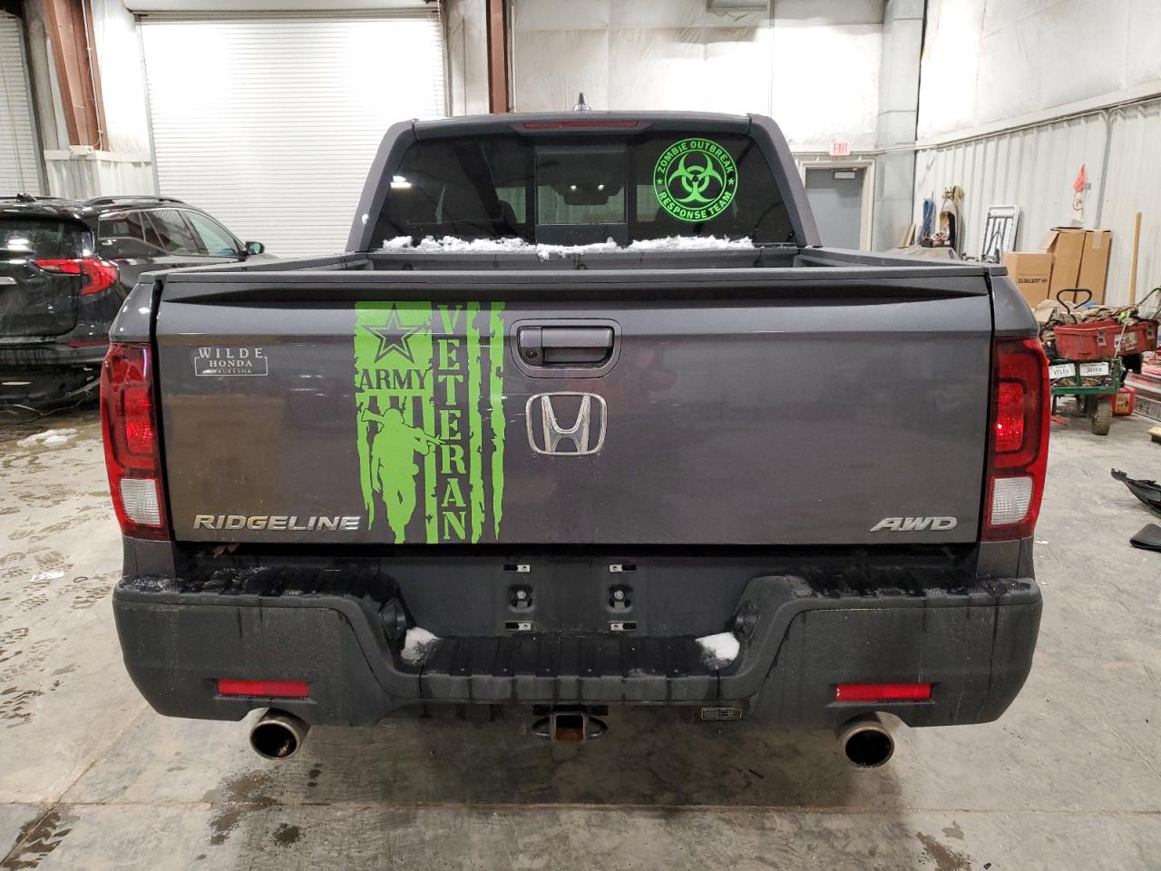 2023 HONDA RIDGELINE RTL VIN:5FPYK3F54PB007988