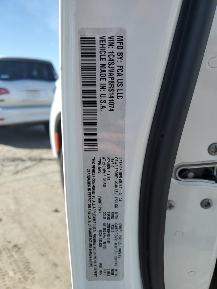 2024 JEEP WAGONEER SERIES I VIN:1C4SJVAP8RS141074