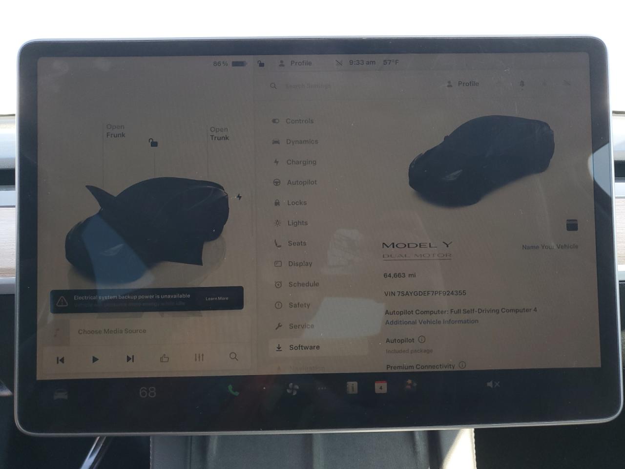 2023 TESLA MODEL Y  VIN:7SAYGDEF7PF924355