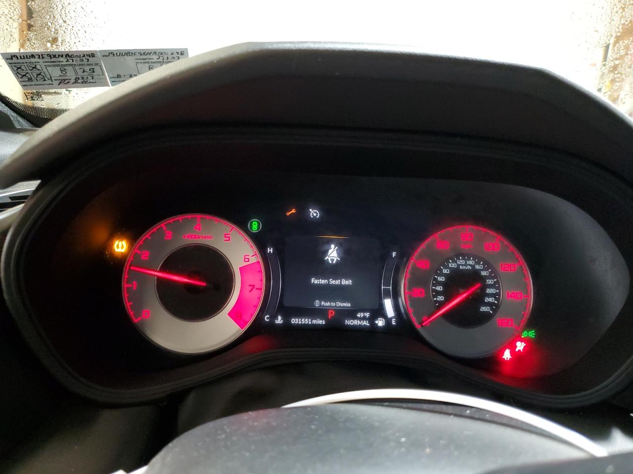 2022 ACURA TLX TYPE S VIN:19UUB7F9XNA001248