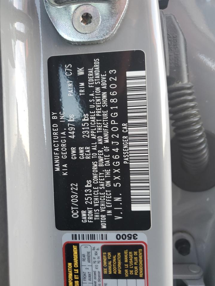 2023 KIA K5 GT LINE VIN:5XXG64J20PG186023