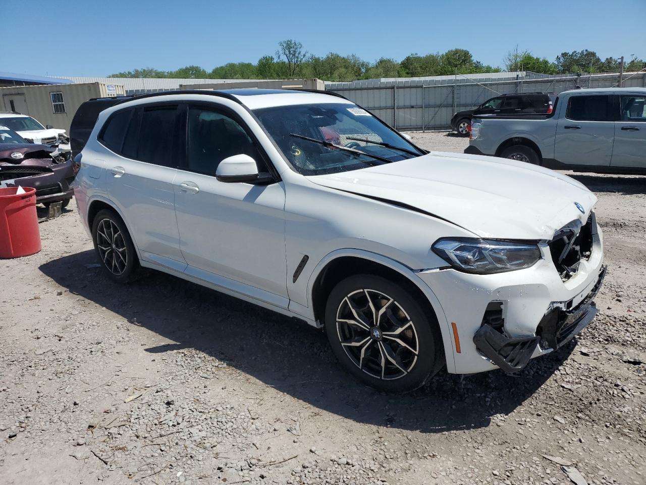 2022 BMW X3 SDRIVE30I VIN:5UX43DP06N9L53852