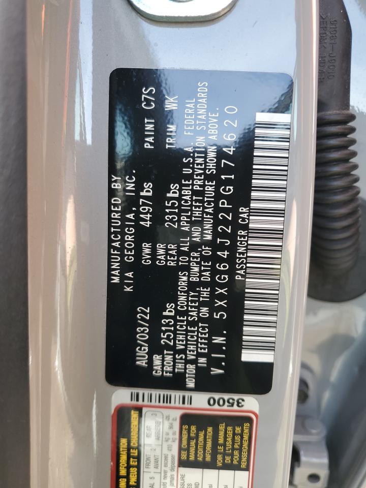 2023 KIA K5 GT LINE VIN:5XXG64J22PG174620