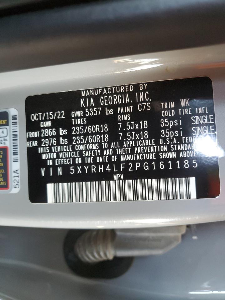 2023 KIA SORENTO EX VIN:5XYRH4LF2PG161185