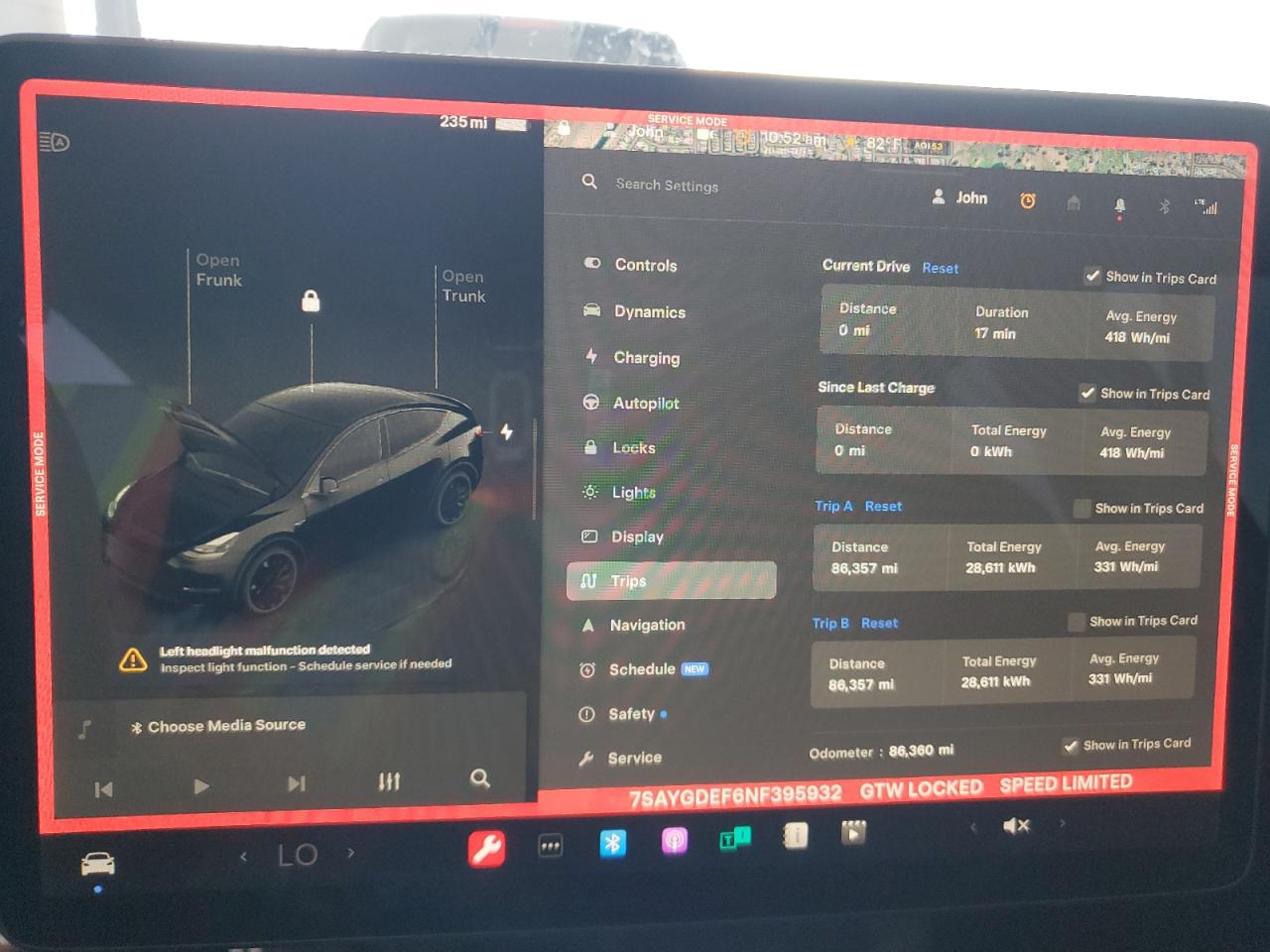 2022 TESLA MODEL Y  VIN:7SAYGDEF6NF395932
