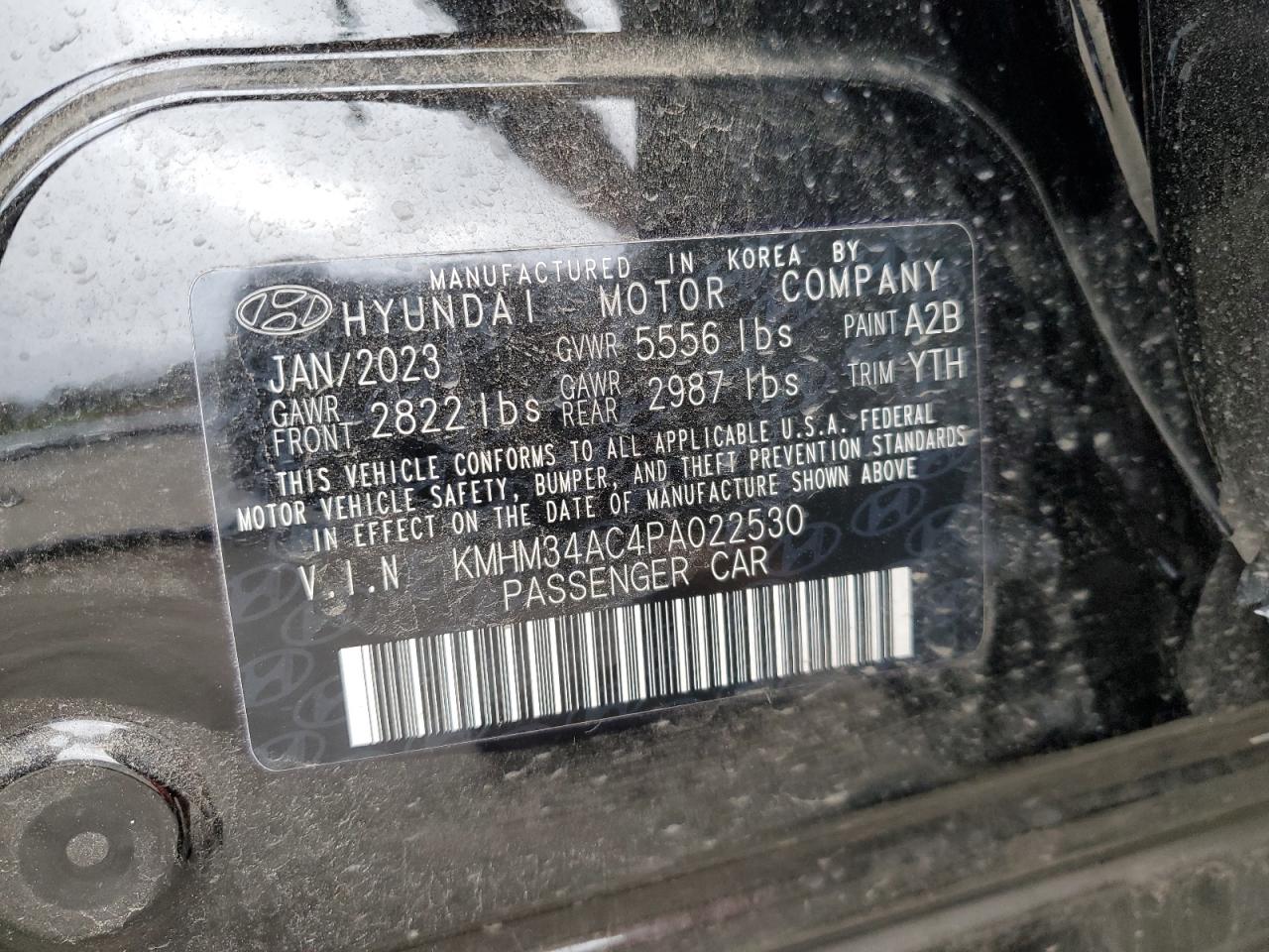 2023 HYUNDAI IONIQ 6 SEL VIN:KMHM34AC4PA022530