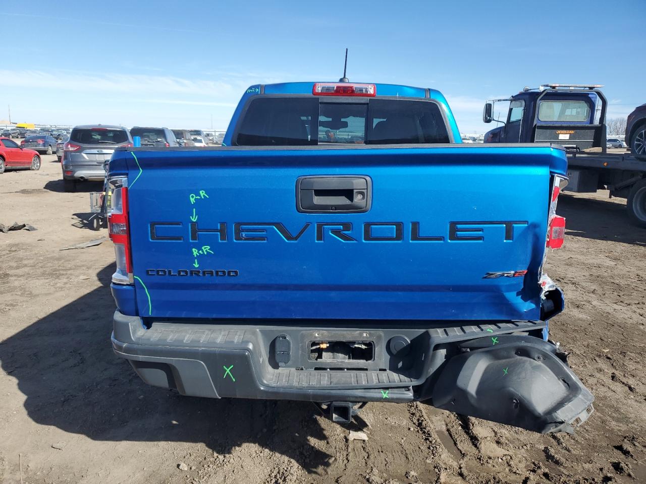 2022 CHEVROLET COLORADO ZR2 VIN:1GCGTEEN1N1318735