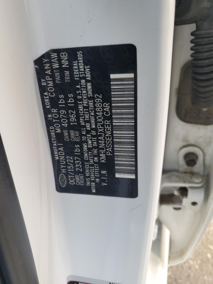 2023 HYUNDAI ELANTRA LIMITED VIN:KMHLN4AJXPU048892