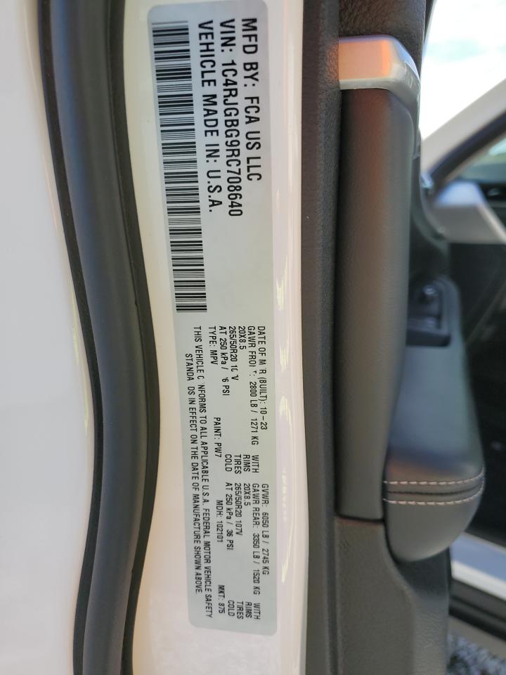 2024 JEEP GRAND CHEROKEE LIMITED VIN:1C4RJGBG9RC708640