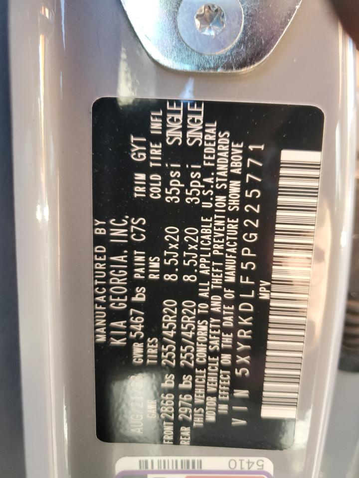 2023 KIA SORENTO SX VIN:5XYRKDLF5PG225771