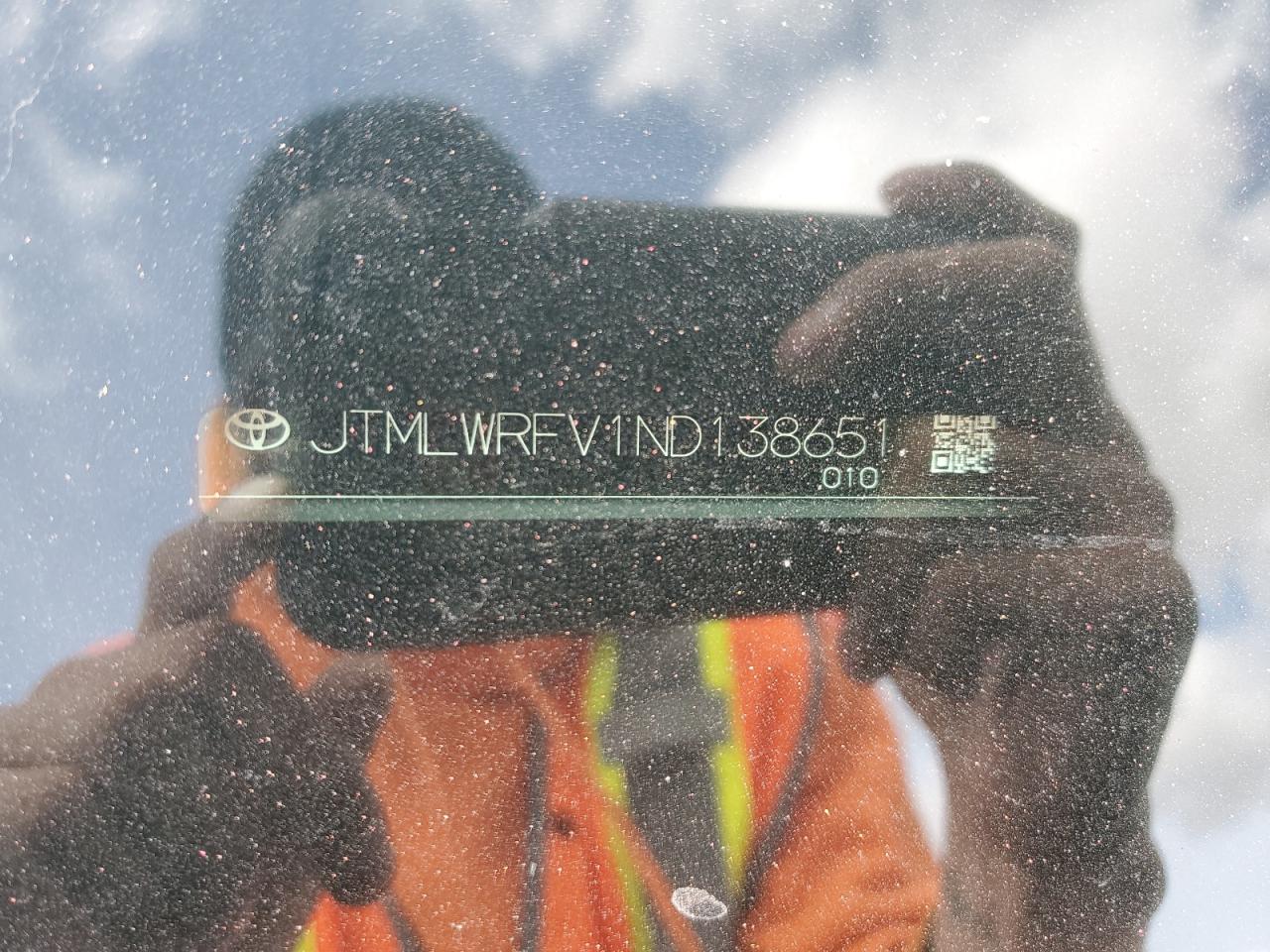 2022 TOYOTA RAV4 LE VIN:JTMLWRFV1ND138651