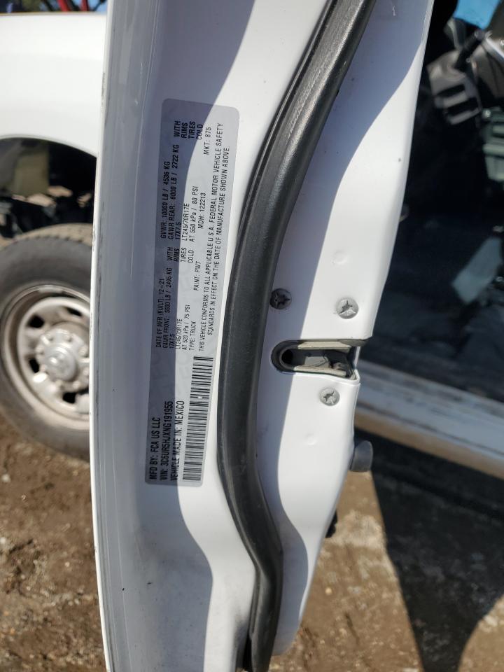 2022 RAM 2500 TRADESMAN VIN:3C6UR5HJXNG191955