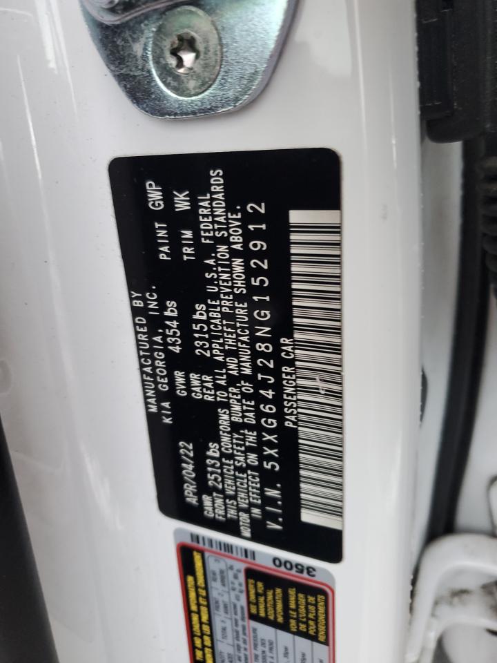 2022 KIA K5 GT LINE VIN:5XXG64J28NG152912