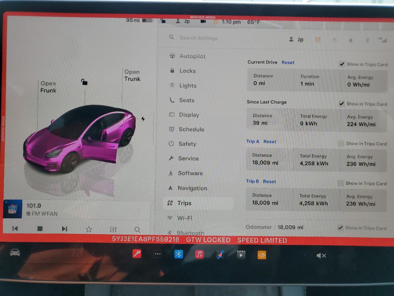 2023 TESLA MODEL 3  VIN:5YJ3E1EA8PF559216