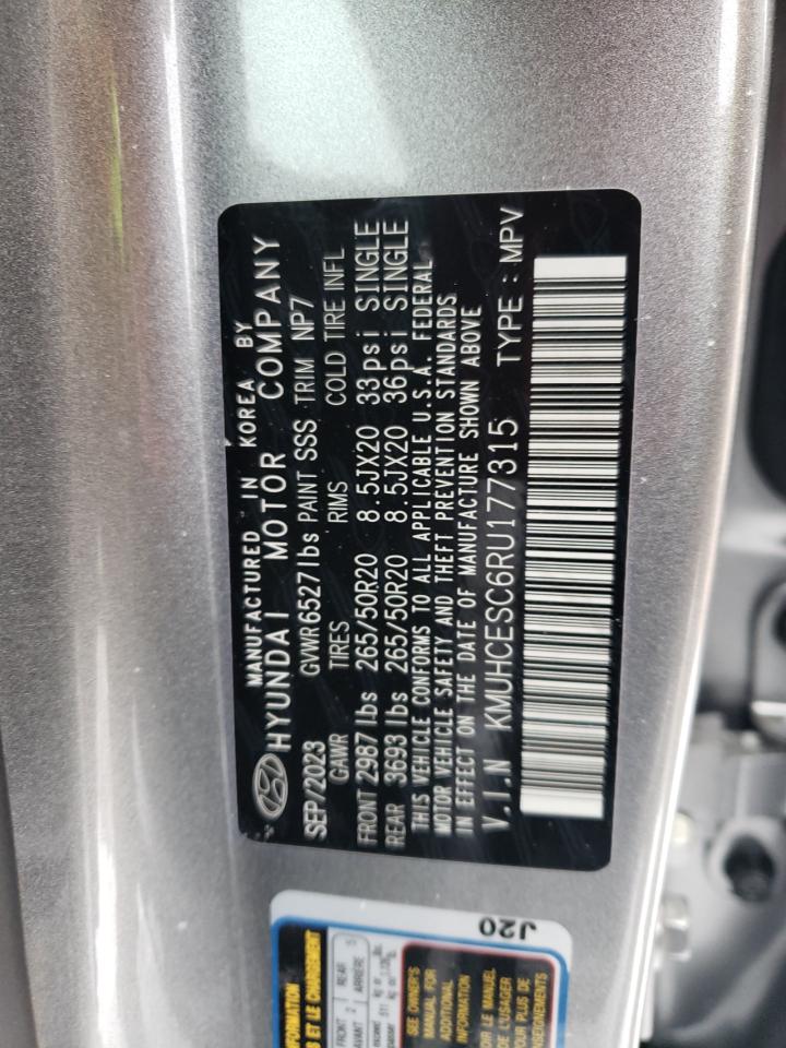 2024 GENESIS GV80 BASE VIN:KMUHCESC6RU177315