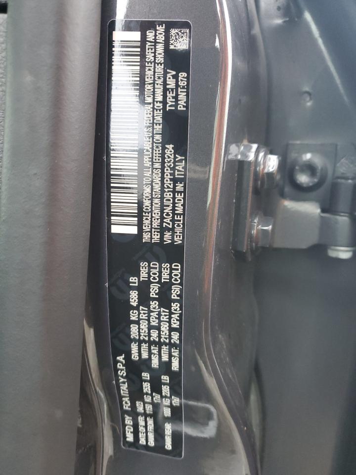 2023 JEEP RENEGADE LATITUDE VIN:ZACNJDB12PPP33264