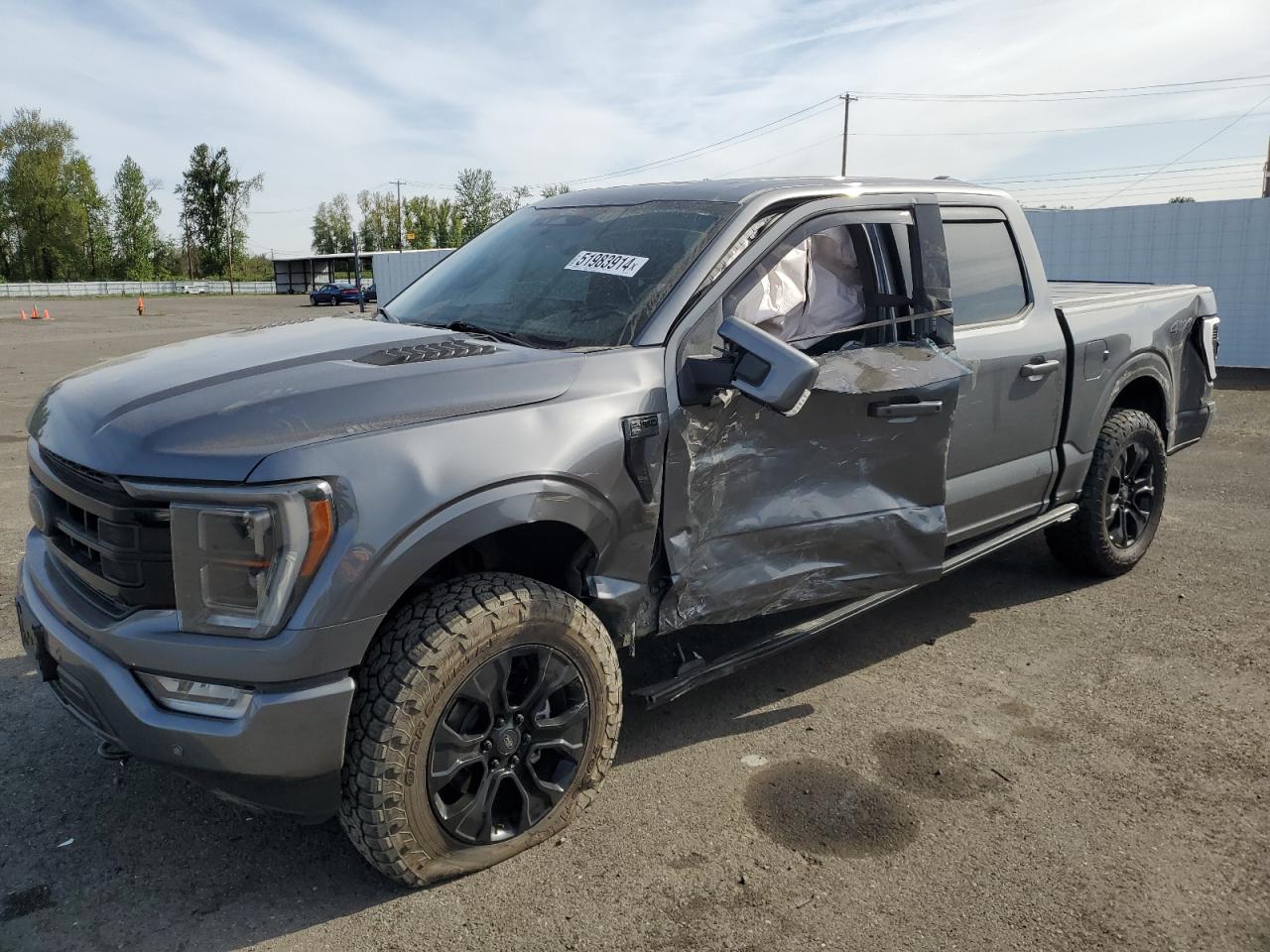 2022 FORD F150 SUPERCREW VIN:1FTFW1E8XNFB45614