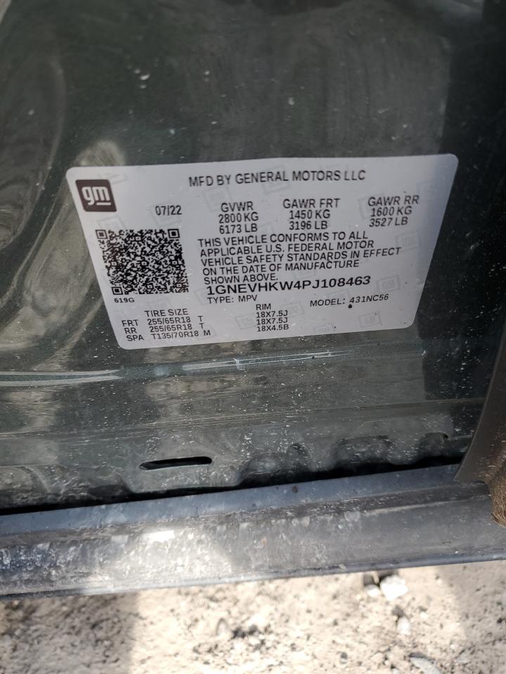 2023 CHEVROLET TRAVERSE LT VIN:1GNEVHKW4PJ108463