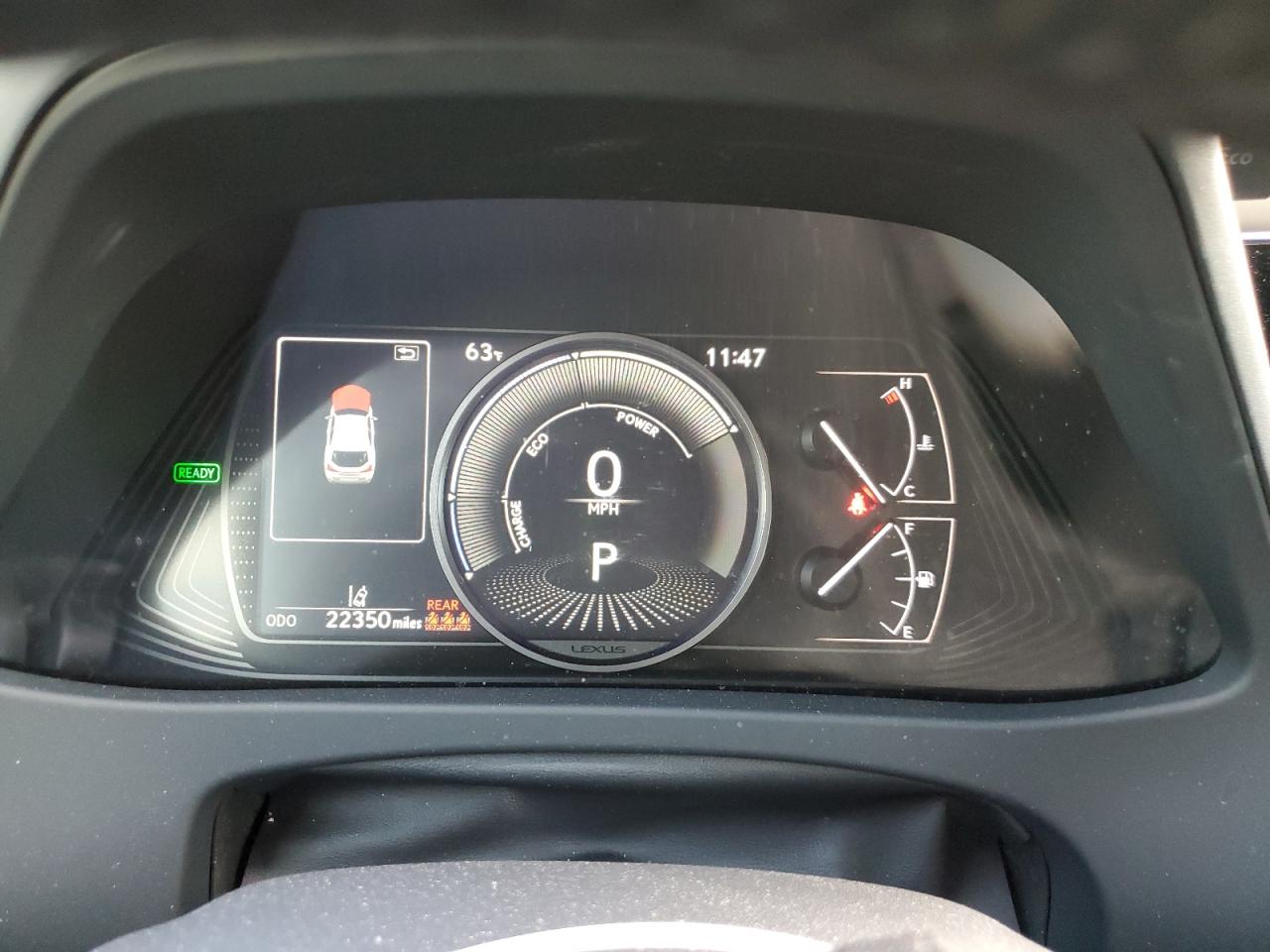 2023 LEXUS UX 250H BASE VIN:JTHX6JBH7P2152165