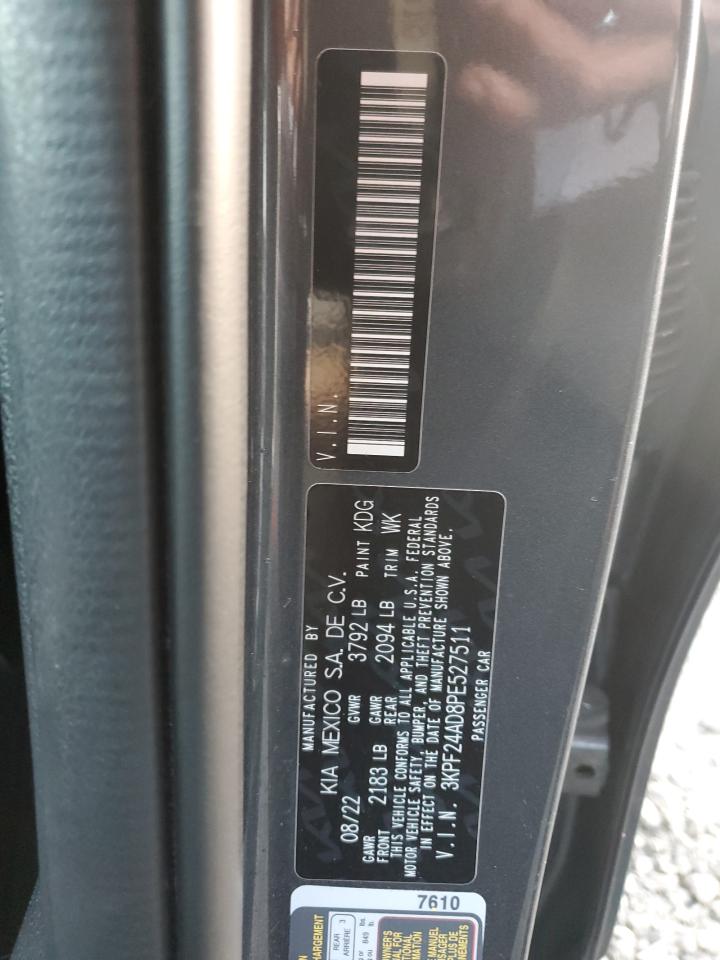 2023 KIA FORTE LX VIN:3KPF24AD8PE527511
