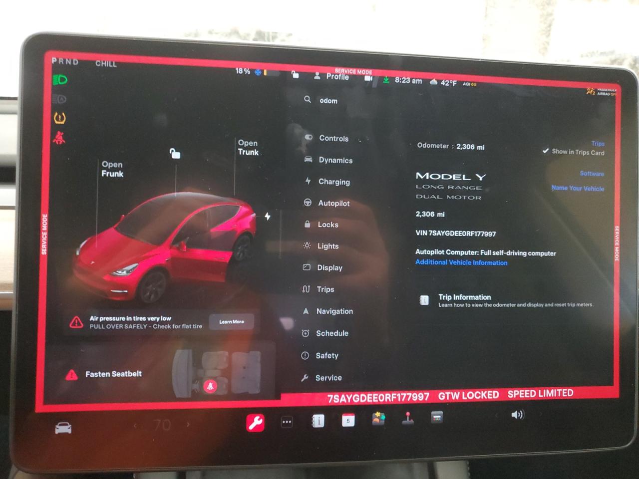 2024 TESLA MODEL Y  VIN:7SAYGDEE0RF177997