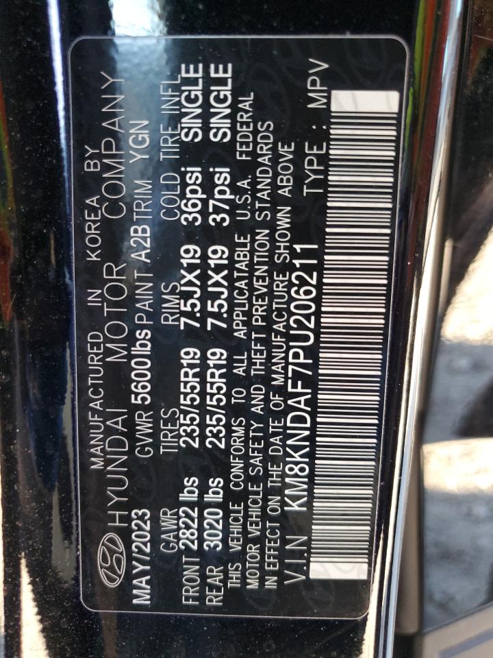 2023 HYUNDAI IONIQ 5 SEL VIN:KM8KNDAF7PU206211
