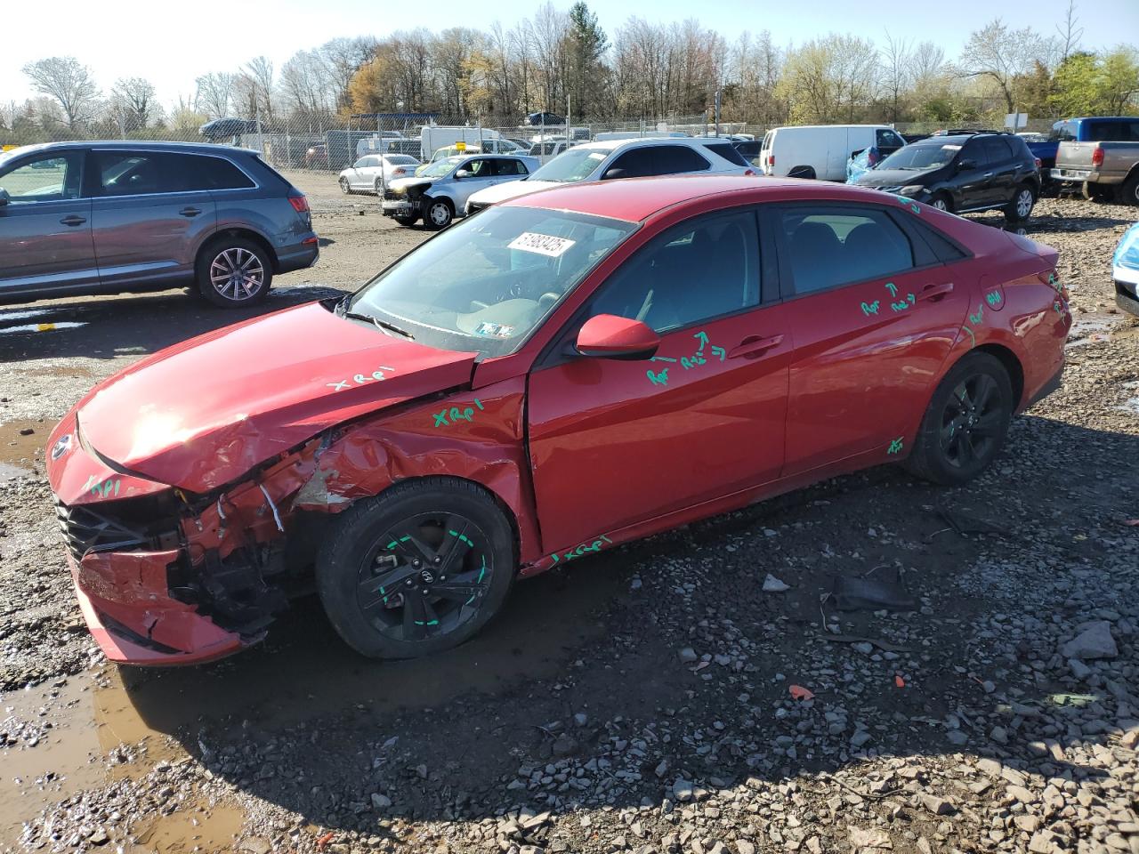 2022 HYUNDAI ELANTRA SEL VIN:5NPLM4AG6NH071105