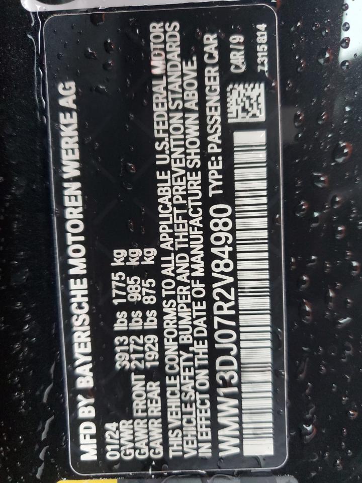 2024 MINI COOPER SE VIN:WMW13DJ07R2V84980