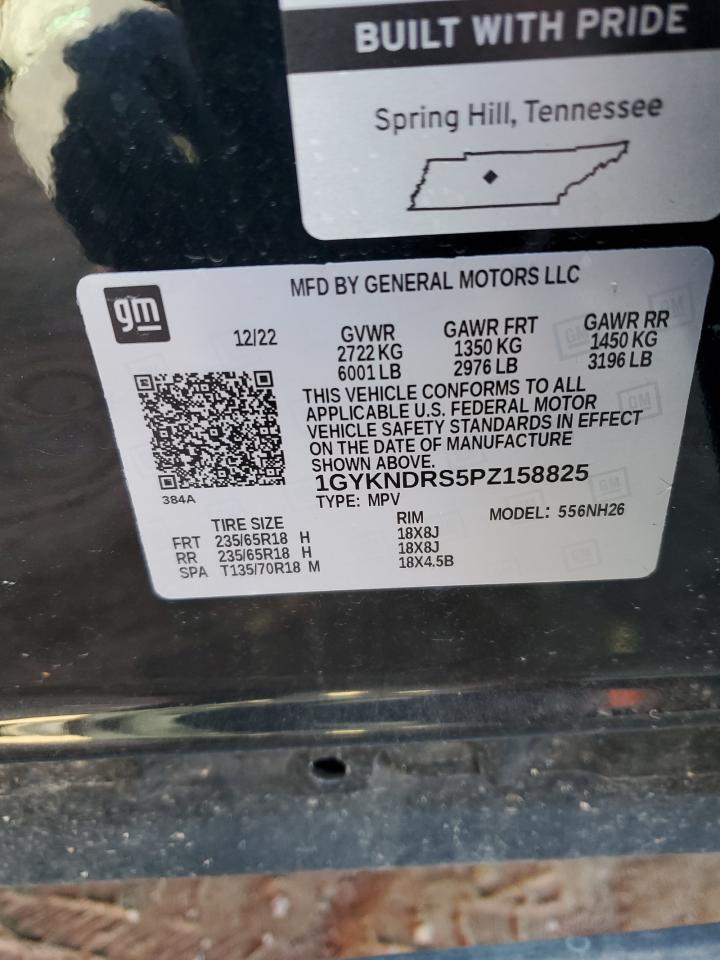 2023 CADILLAC XT5 PREMIUM LUXURY VIN:1GYKNDRS5PZ158825