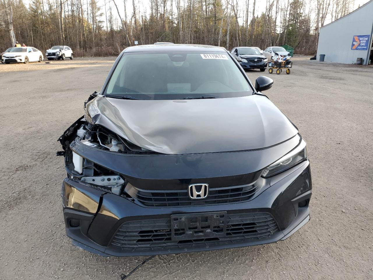 2022 HONDA CIVIC EX VIN:2HGFE2F32NH124798