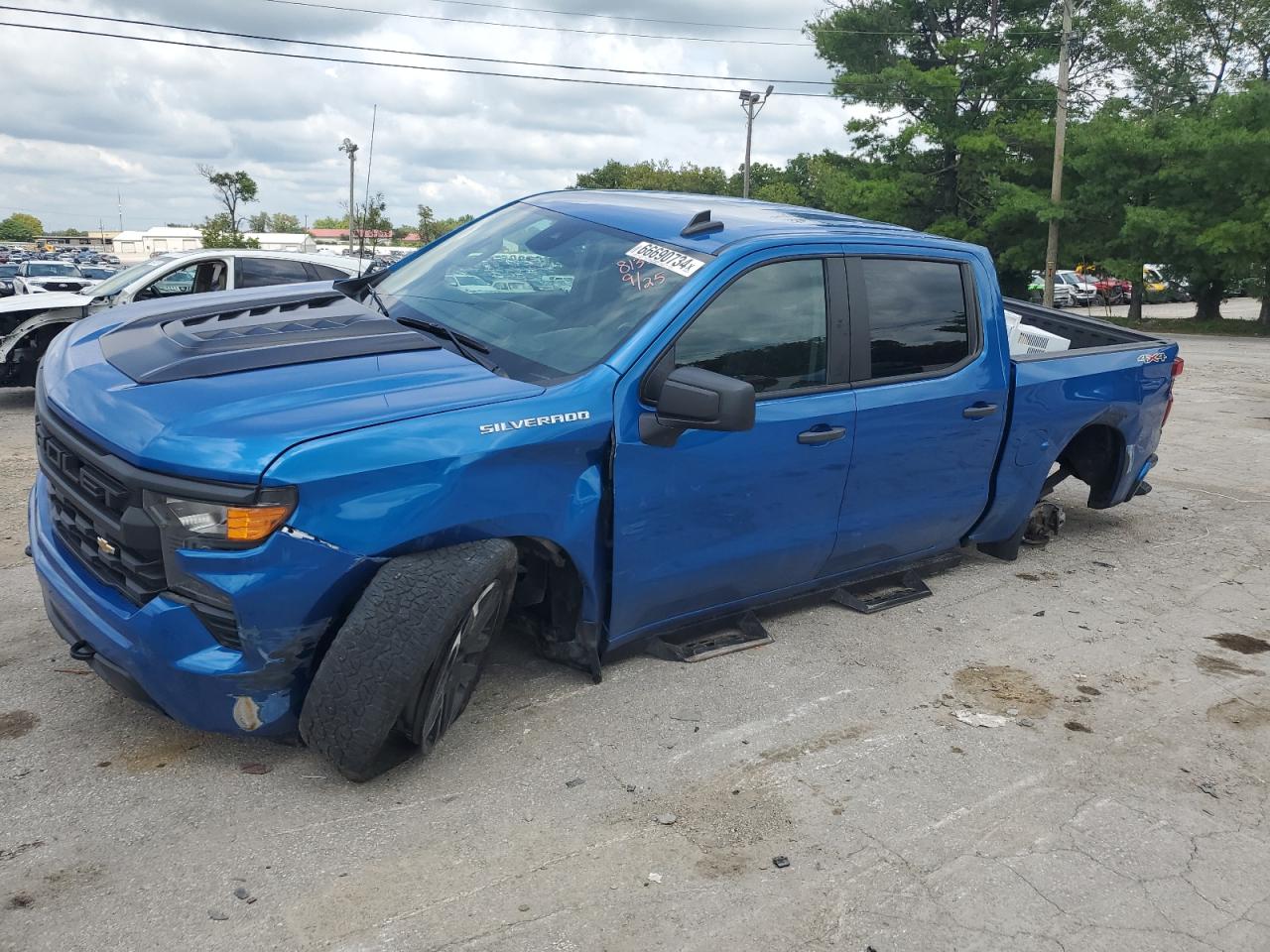 2022 CHEVROLET SILVERADO K1500 CUSTOM VIN:1GCPDBEK4NZ528135