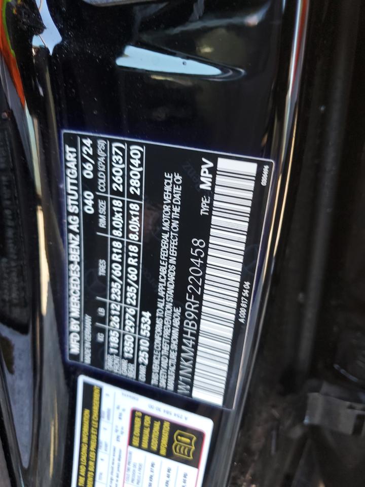 2024 MERCEDES-BENZ GLC 300 4MATIC VIN:W1NKM4HB9RF220458