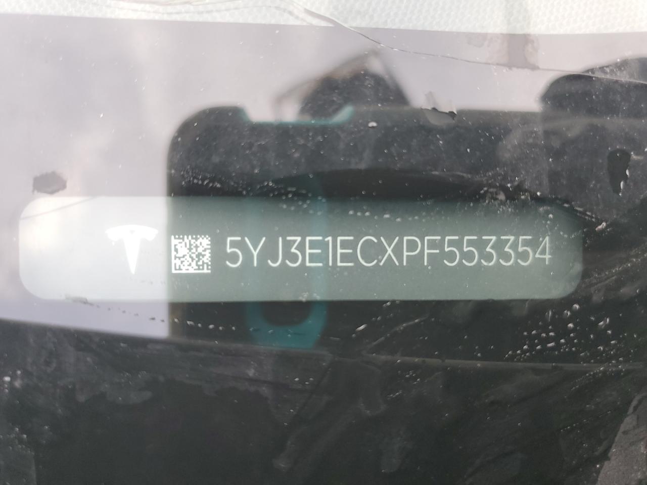 2023 TESLA MODEL 3  VIN:5YJ3E1ECXPF553354