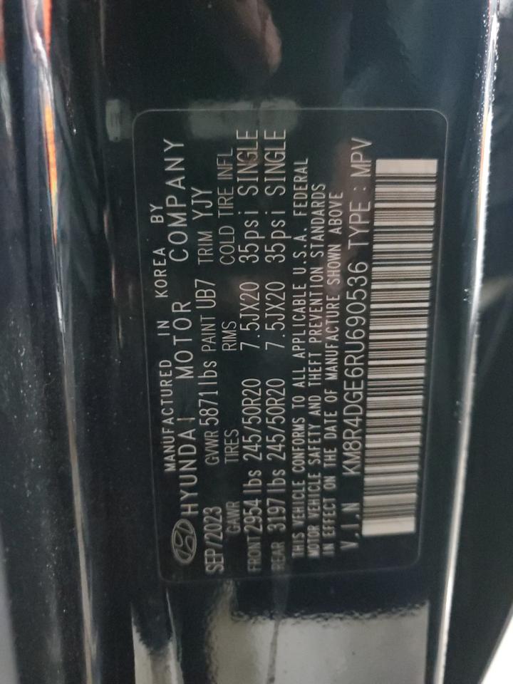 2024 HYUNDAI PALISADE SEL PREMIUM VIN:KM8R4DGE6RU690536