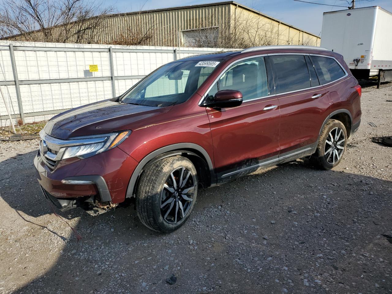 2022 HONDA PILOT TOURING VIN:5FNYF5H69NB020280