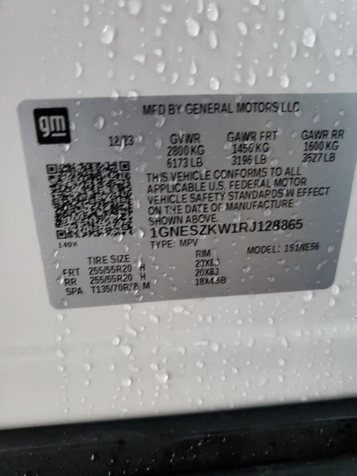 2024 CHEVROLET TRAVERSE LIMITED PREMIER VIN:1GNESZKW1RJ128865