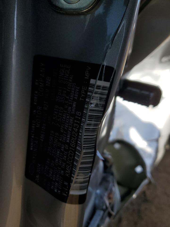 2024 HYUNDAI TUCSON SEL CONVENIENCE VIN:KM8JCCD16RU243118