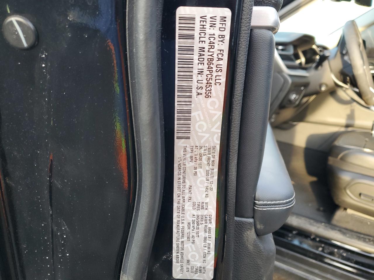 2023 JEEP GRAND CHEROKEE LIMITED 4XE VIN:1C4RJYB64PC545356