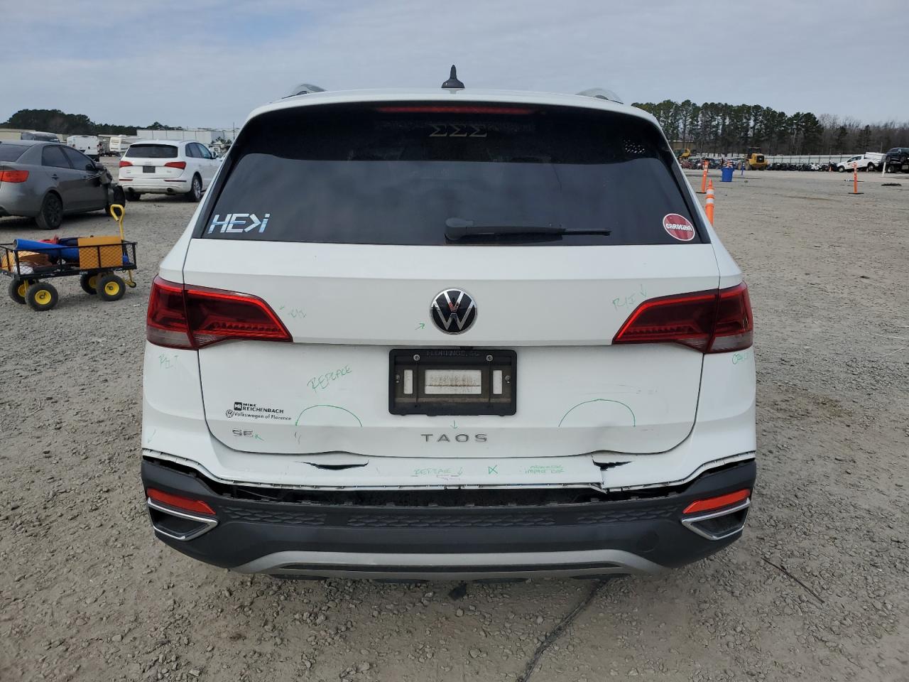 2022 VOLKSWAGEN TAOS SE VIN:3VVRX7B25NM030305