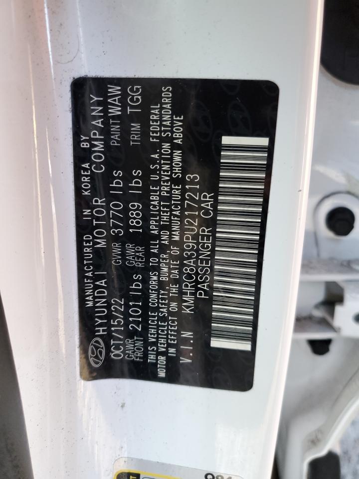 2023 HYUNDAI VENUE SEL VIN:KMHRC8A39PU217213