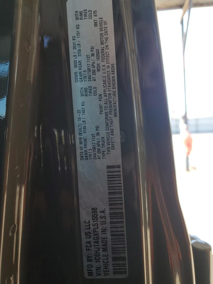 2023 JEEP GLADIATOR SPORT VIN:1C6HJTAGXPL515598