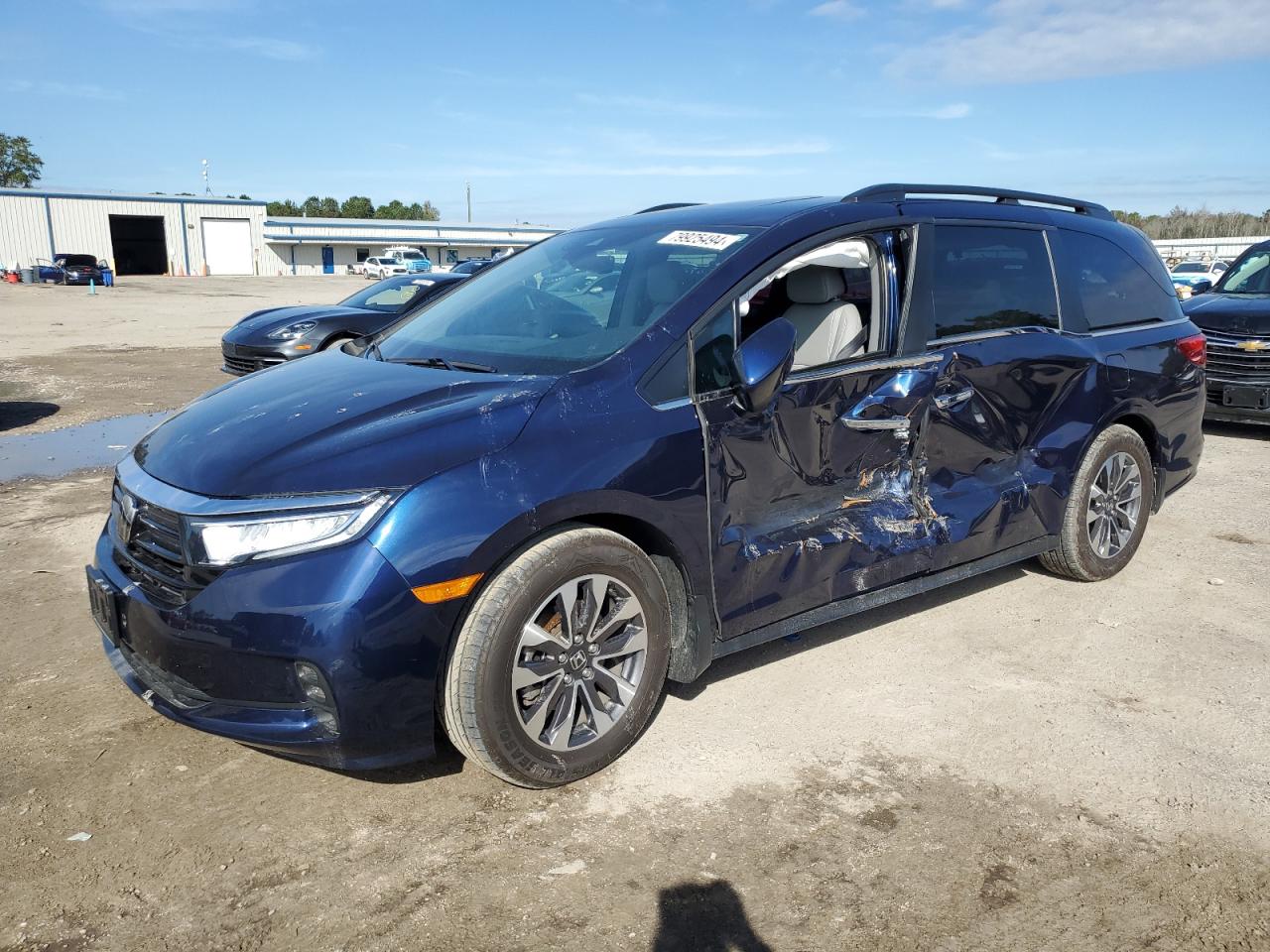2022 HONDA ODYSSEY EXL VIN:5FNRL6H7XNB007887