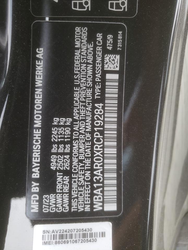 2024 BMW M440XI  VIN:WBA13AR0XRCP19284