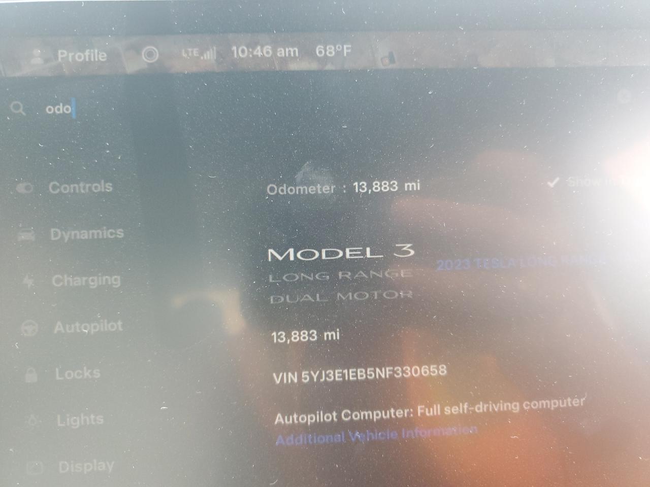 2022 TESLA MODEL 3  VIN:5YJ3E1EB5NF330658