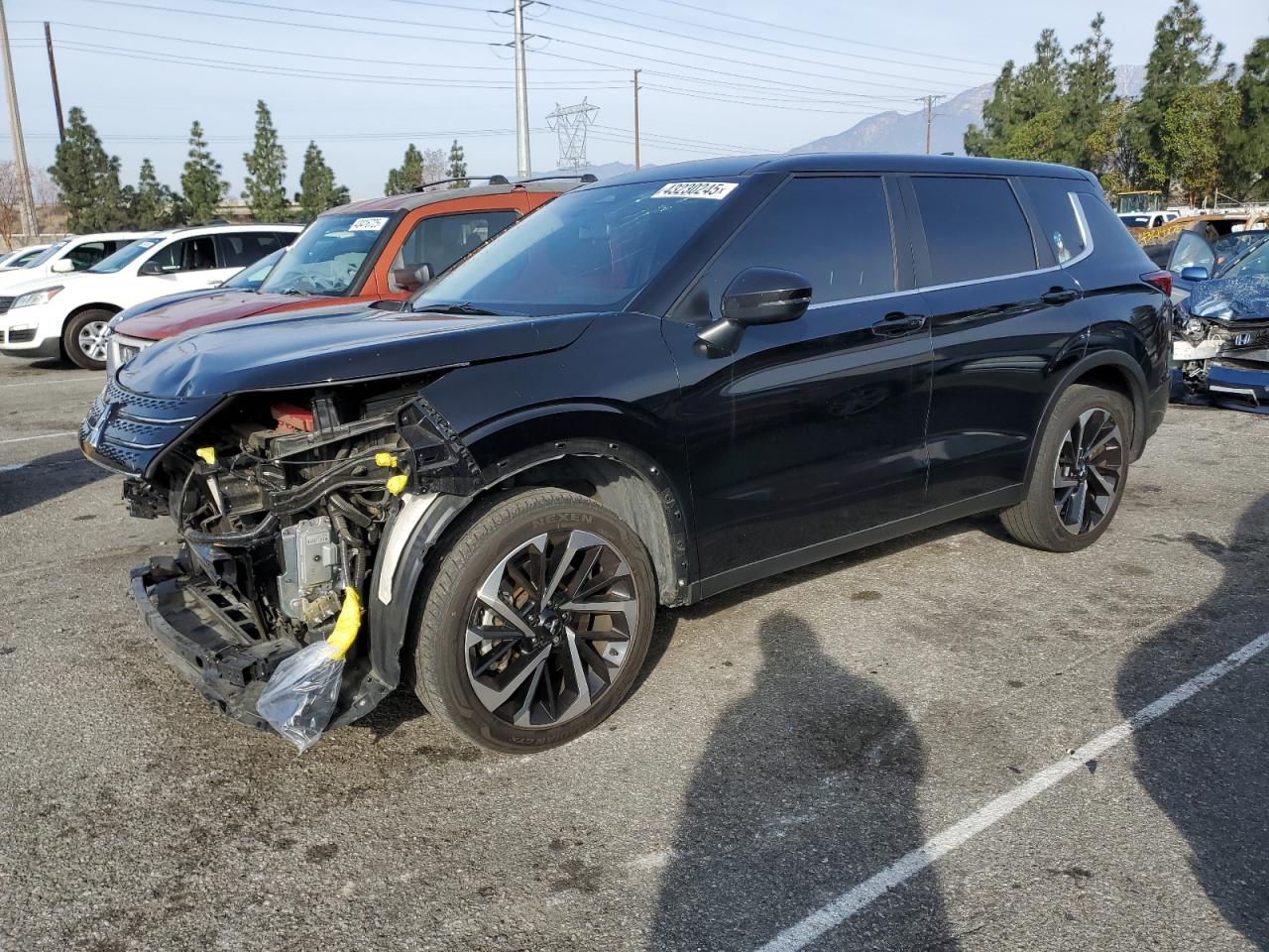 2022 MITSUBISHI OUTLANDER ES VIN:JA4J3TA86NZ072285