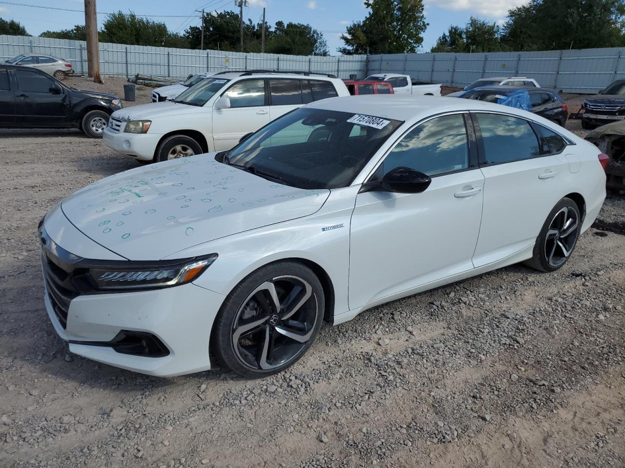 2022 HONDA ACCORD HYBRID SPORT VIN:1HGCV3F28NA043237