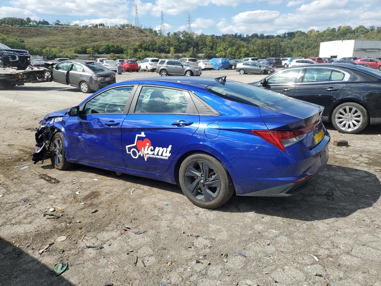 2023 HYUNDAI ELANTRA BLUE VIN:KMHLM4AJXPU091017