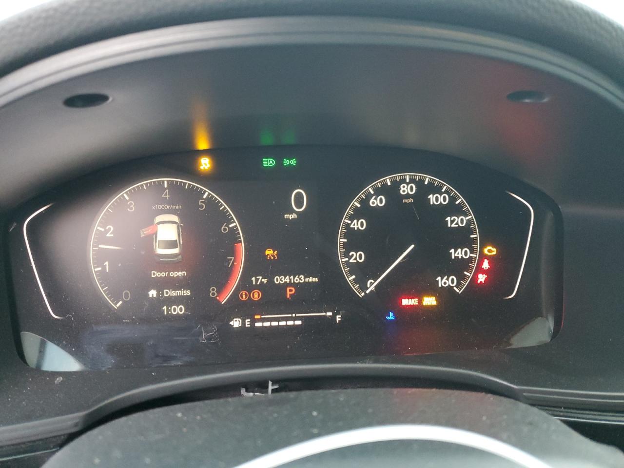 2023 HONDA CIVIC EX VIN:2HGFE1F77PH313642