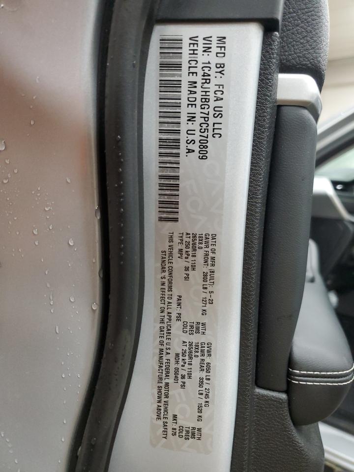 2023 JEEP GRAND CHEROKEE LIMITED VIN:1C4RJHBG7PC570809