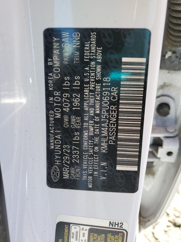 2023 HYUNDAI ELANTRA BLUE VIN:KMHLM4AJ5PU069118